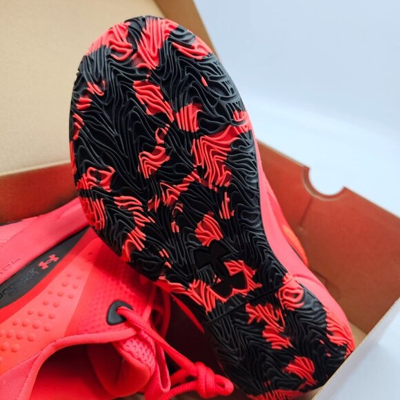 Under Armour Womens UA HOVR Breakthru Basketball Shoes Size 6 Orange Athletic Sn - Picture 6 of 6